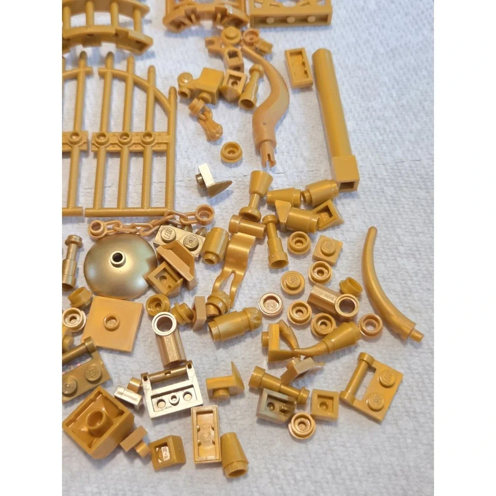 LEGO Gold Parts Lot Building Genuine Parts Pieces